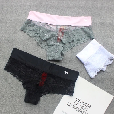 外贸出口欧美性感诱惑时尚火辣夏季薄款蕾丝透视低腰女士三角内裤-淘宝网