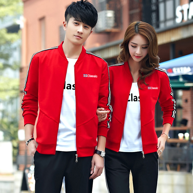 couple maillot de sport 2018 hommes de la mode des loisirs de coton trois-jogging costume de mme manches longues survêtement couple maillot de sport 2018 hommes de la mode des loisirs de coton trois-jogging costume de mme manches longues survêtement