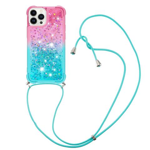 Gradient Quicksand Glitter Crossbody Rainbow Glitter A13 5G, A23 5G, A33 5G, A53 5G, A73 5G Samsung Phone Case