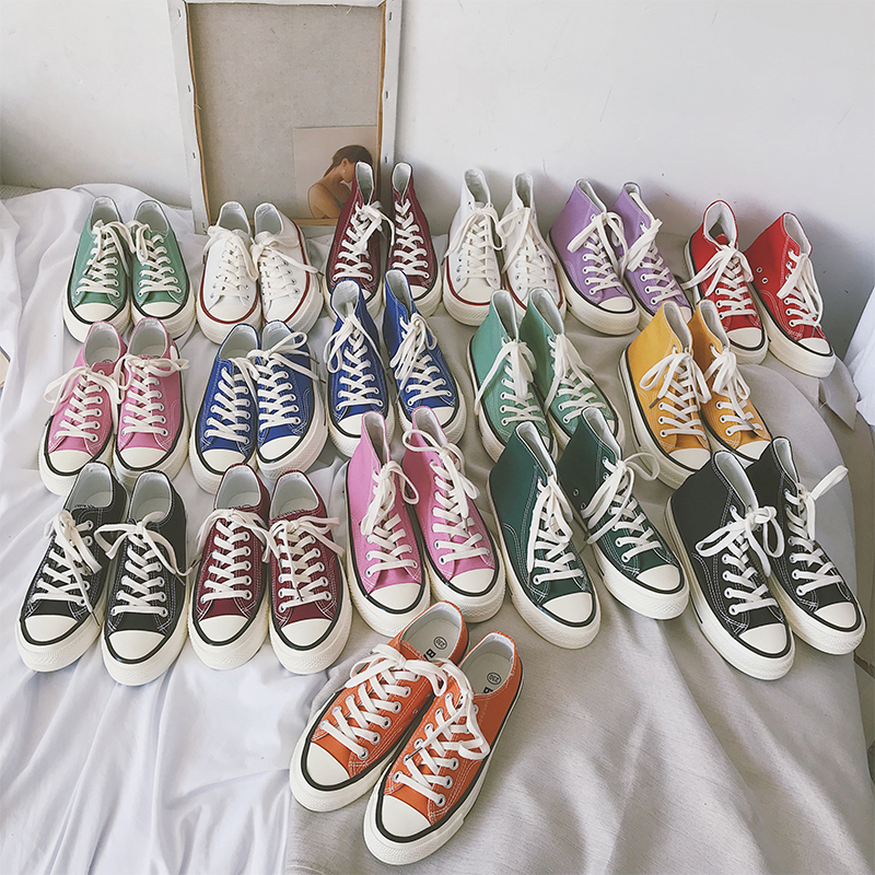 2019, le nouveau joker retro chaussures chic et haut-dessus des chaussures version coréenne du port, le vent ulzzang harajuku baskets femmes 2019, le nouveau joker retro chaussures chic et haut-dessus des chaussures version coréenne du port, le vent ulzzang harajuku baskets femmes