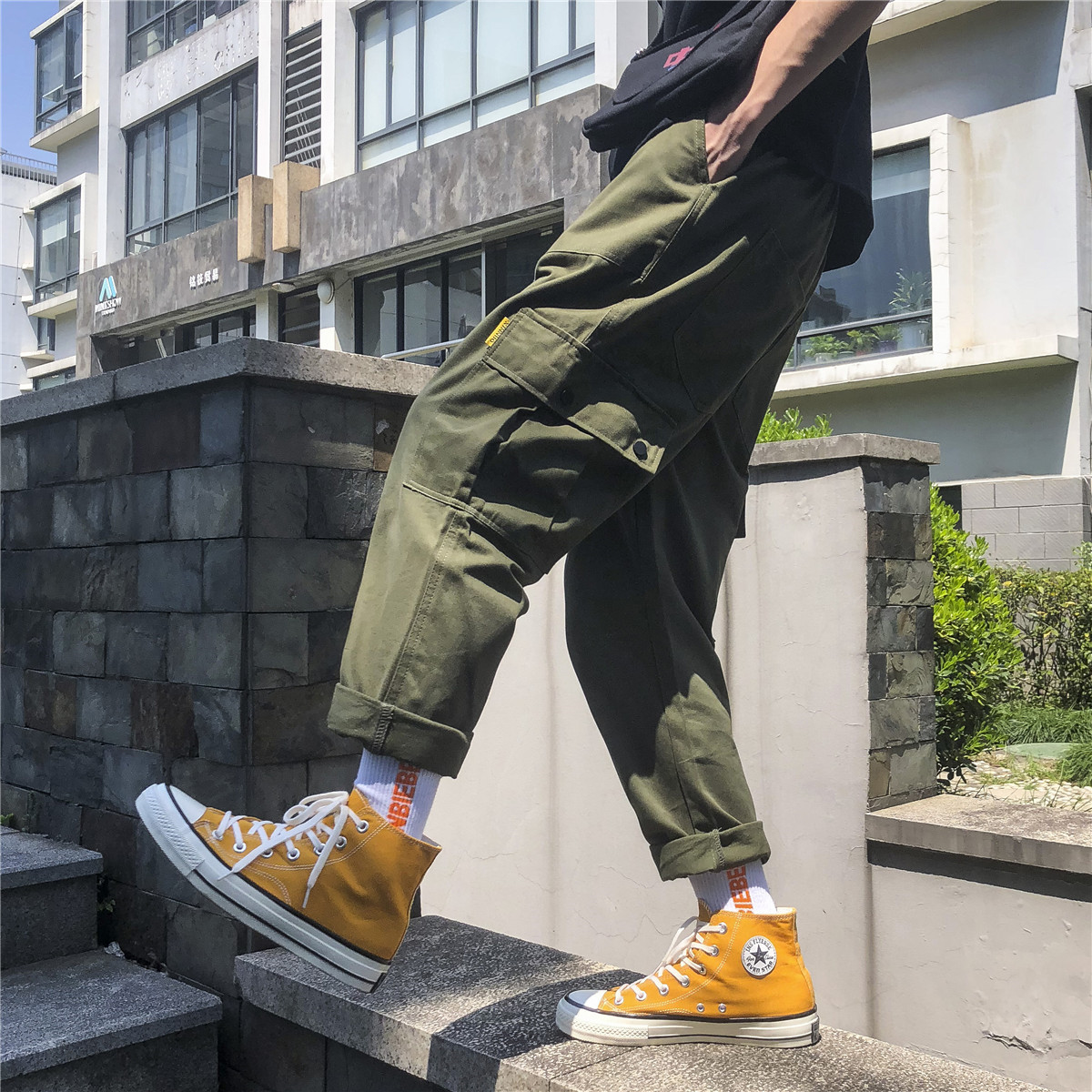harajuku le vent en vrac directement ulzzang salopettes marée neuf pantalon de l'été sauvage section mince ins casual shorts harajuku le vent en vrac directement ulzzang salopettes marée neuf pantalon de l'été sauvage section mince ins casual shorts