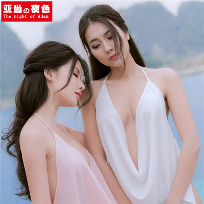 睡衣性趣内衣。式女透明情趣火辣性感骚古风古代激情青楼肚兜宫廷-淘宝网