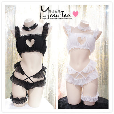 爱心镂空cos可爱猫女郎制服猫咪性感套装情趣女仆内衣套装雪纺-淘宝网