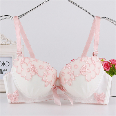 发育期少女文胸学生有钢圈纯棉内衣可爱聚拢调整型高中大学生胸罩-淘宝网