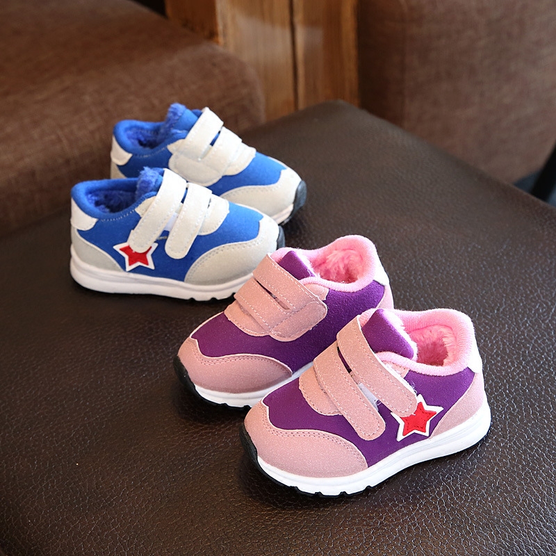 鼕季新款男寶寶運動棉鞋0-1-2歲3女童加絨保暖嬰幼兒軟底學步棉靴