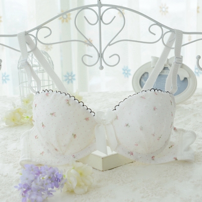 夏季纯棉白色胸罩薄款女士内衣 高中学生舒适型 调整型少女文胸-淘宝网