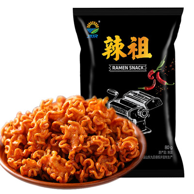 标题优化:韩国进口休闲零食火鸡面味零食小吃辣祖辣火鸡卷美味80g一箱20包