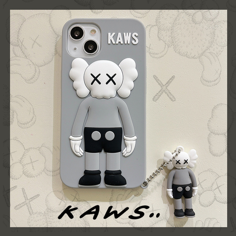 KAWS New 3D Silicone TPU 13, 13 Pro, 13 Pro Max, 12, 12 Pro, 12 Pro Max iPhone Case