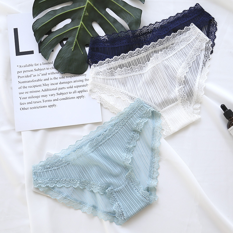 maille creux de dames sous-vêtements féminin sens de la dentelle non-trace pur coton entrejambe taille basse, culottes de filles filles ceintures maille creux de dames sous-vêtements féminin sens de la dentelle non-trace pur coton entrejambe taille basse, culottes de filles filles ceintures