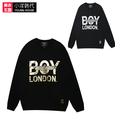 韩国专柜代购正品 boy london 男女同款卫衣圆领百搭情侣长袖衫潮