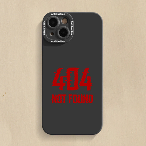 404 Not Found New Matte Silicone TPU 14, 13, 12 iPhone Case