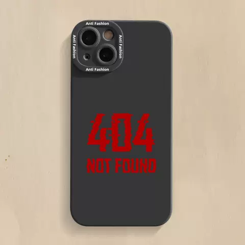 404 Not Found New Phone Cases Covers Trendy Fashionable Matte Silicone TPU iPhone 14, iPhone 13, iPhone 12