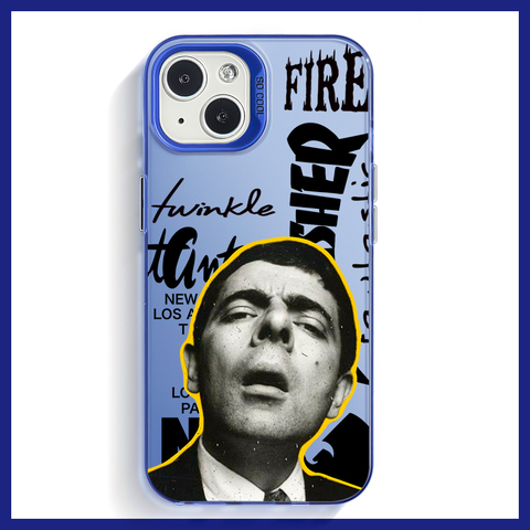 Blue — Mr. Bean Thrasher Niche Original 15, 14, 13, 12, 11 iPhone Case