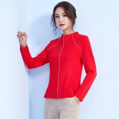 标题优化:Fashion 时尚皇族2018冬季新款修身针织衫气质羊绒打底衫