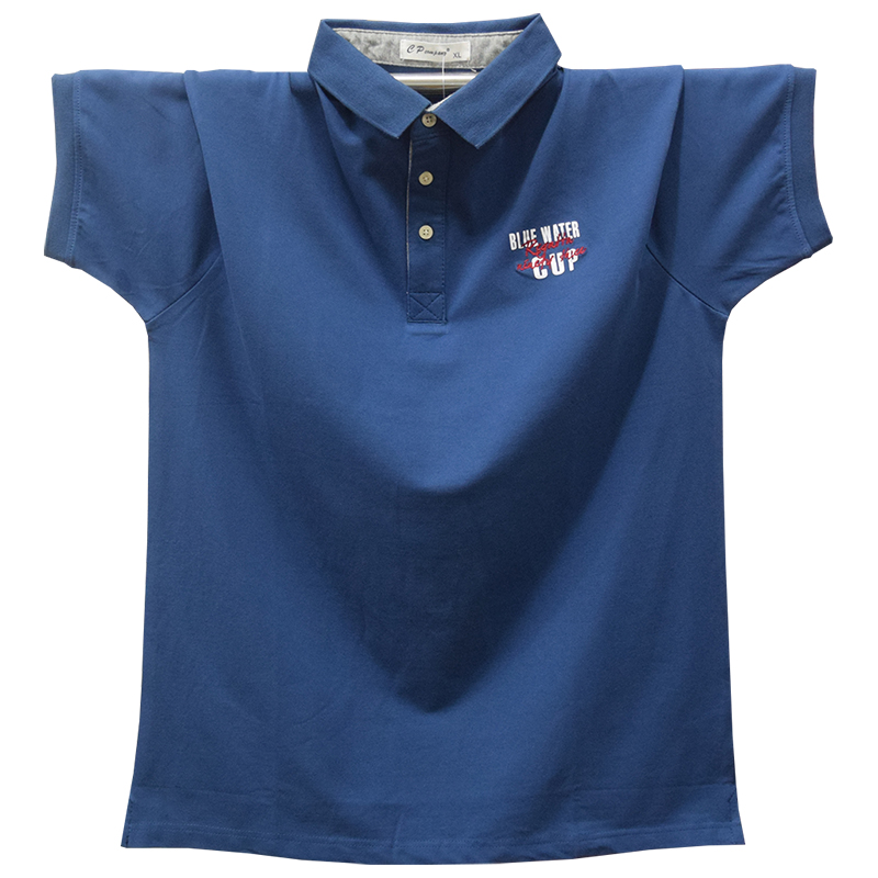2019 nouveau collier de préparation de lit de grande taille hommes polo shirt t-shirt de sport hommes à manches courtes, en plus de l'engrais pour augmenter le gars gras des vêtements d'été 2019 nouveau collier de préparation de lit de grande taille hommes polo shirt t-shirt de sport hommes à manches courtes, en plus de l'engrais pour augmenter le gars gras des vêtements d'été