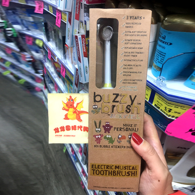 澳洲Jack N Jill儿童音乐教学电动牙刷3岁软毛刷(含一个牙刷头）-淘宝网