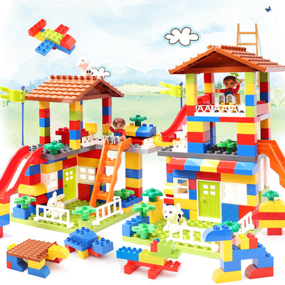 compatible lego children building blocks toys baby puzzle