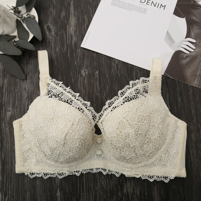 2018新品舒适薄款文胸 性感蕾丝聚拢内衣女 阿裳W6101-淘宝网