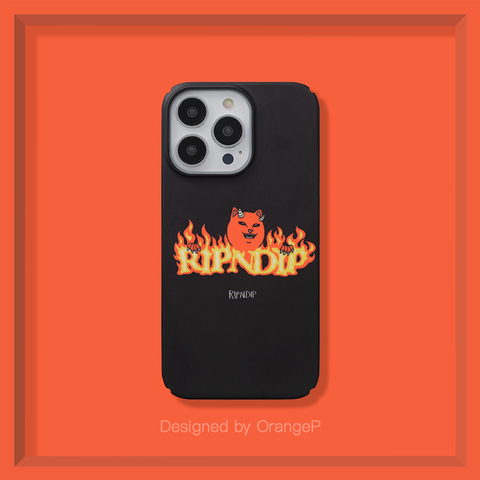 Rip N Dip New Devil Cat Illustration 14, 13, 12 iPhone Case