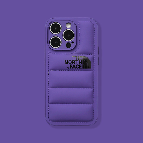 Purple — Puffy Puffer Down Jacket The North Face New 14, 13, 12 iPhone Case