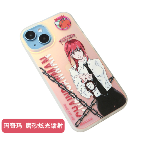 Matte — Anime New Chainsaw Man Be My Dog Makima 14, 13, 12 iPhone Case