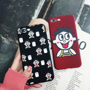 趣味可爱卡通旺仔牛奶iPhone7plus手机壳苹果X软壳6硅胶8Plus情侣