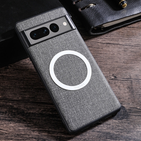 Gray — Minimal Business Creative MagSafe Magnetic Canvas 8, 8 Pro, 7, 7 Pro, 6, 6 Pro Google Pixel Phone Case