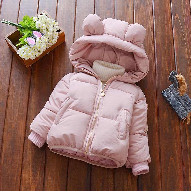 2017新款女寶寶鼕裝加厚棉衣兩三四歲女童鼕季棉襖嬰兒保暖外套