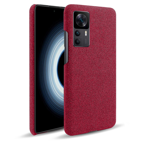 Red — Two Tone Leather Stitched K40S K50, K50 Pro, K50 Ultra Phone Case