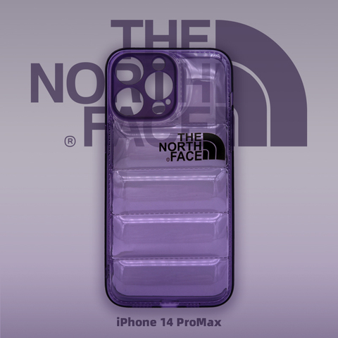 New The North Face The North Face Puffer Style Airbag Transparent Clear Silicone TPU 14, 13, 12 iPhone Case