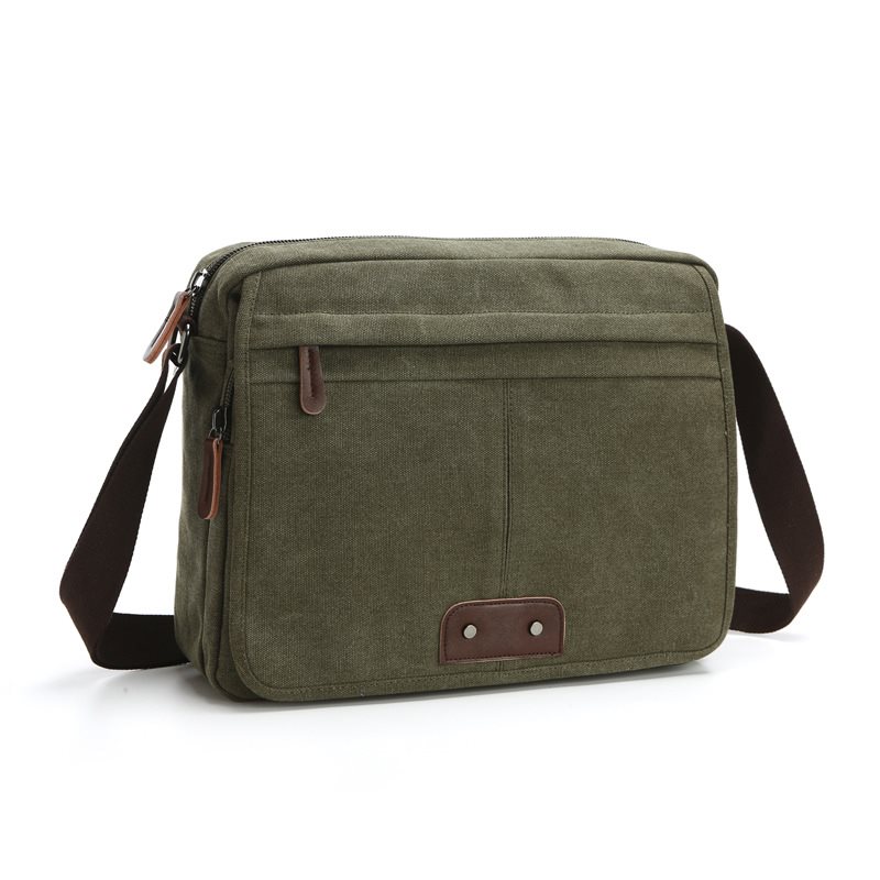 des hommes messenger sac à bandoulière unique couleur pure casual sac de toile élève de la mode sac des hommes messenger sac à bandoulière unique couleur pure casual sac de toile élève de la mode sac