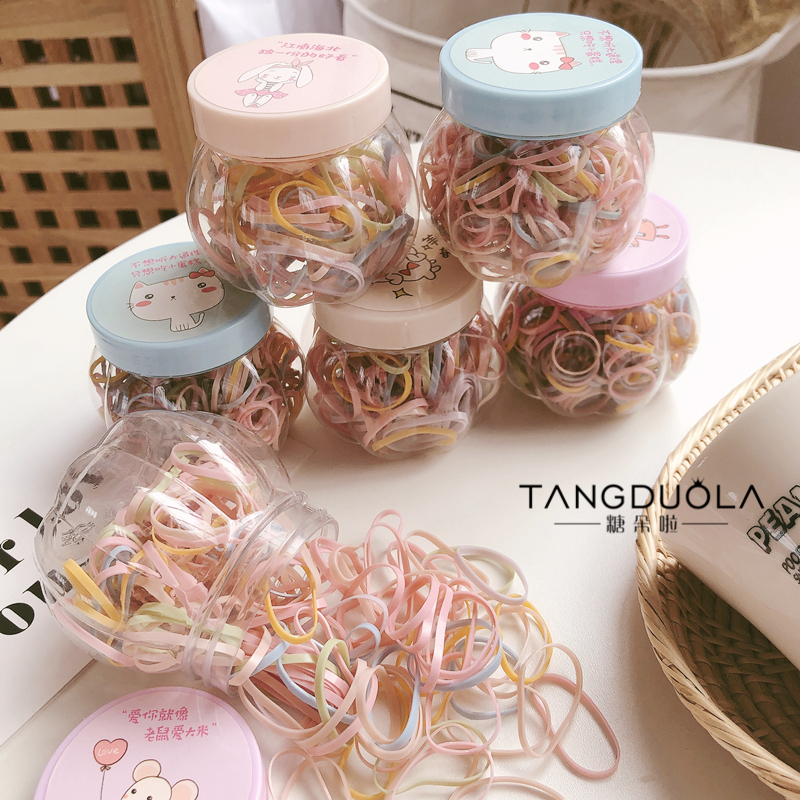 Sugar Dola Baby Rubber Band Non-Disposable plus Small Size Baby Girl Does Not Hurt Hair Hair Hair Rope Tie Pull Small Hair Band Hair Accessories