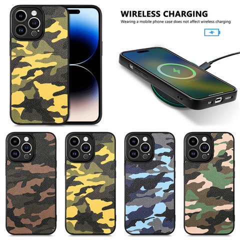 Camouflage Silicone TPU Wireless Charging Compatible Samsung Phone Case
