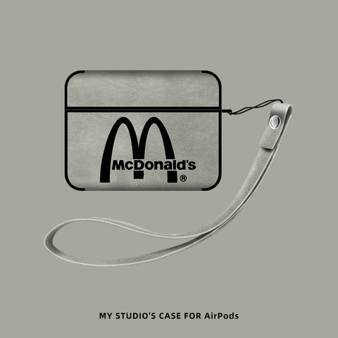 McDonald's Suede Microfiber Protective Carry Airpods 1, Airdpods 2, Airpods 3, Airpods Pro AirPods Case
