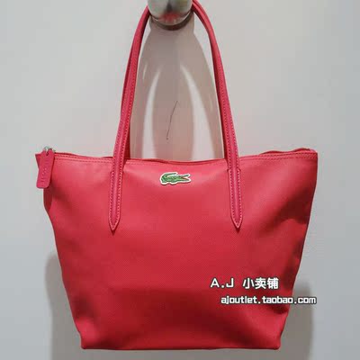 六折 Lacoste法国鳄鱼专柜正品纯色经典款手提小包NF0946