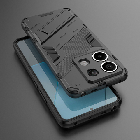 Black — Tough Shockproof Kickstand Function Note 13, Note 13 Pro, Note 13 Pro+ Phone Case