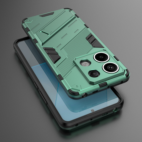 Green — Tough Shockproof Kickstand Function Note 13, Note 13 Pro, Note 13 Pro+ Phone Case