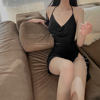 甜話SEIWL:“钻木取火”夏季薄吊带睡裙冰丝夜店高开叉露背女神-淘宝网 甜話SEIWL:“钻木取火”夏季薄吊带睡裙冰丝夜店高开叉露背女神-淘宝网