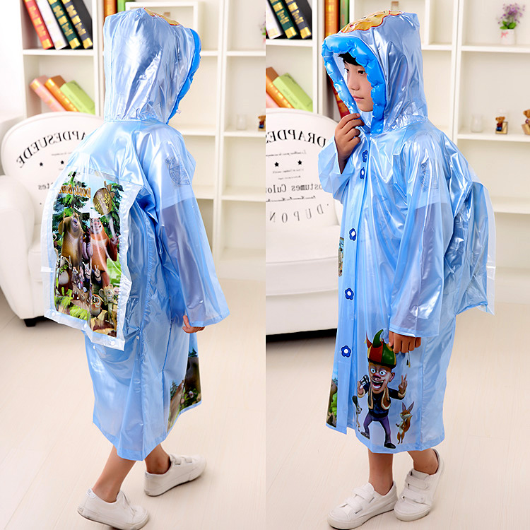 !兒童雨衣男童女童雨衣小孩寶寶雨披帶書包位小學生雨衣