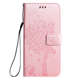 Phone Cases Wallets Folio Flip Magnetic Synthetic Leather Card Holder Folding Stand Embossed Tree With Cat Galaxy A54, Galaxy A34, Galaxy A24, Galaxy A14,