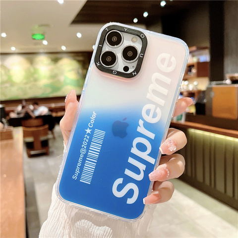 Blue — Supreme Gradient Color 14, 13, 12 iPhone Case