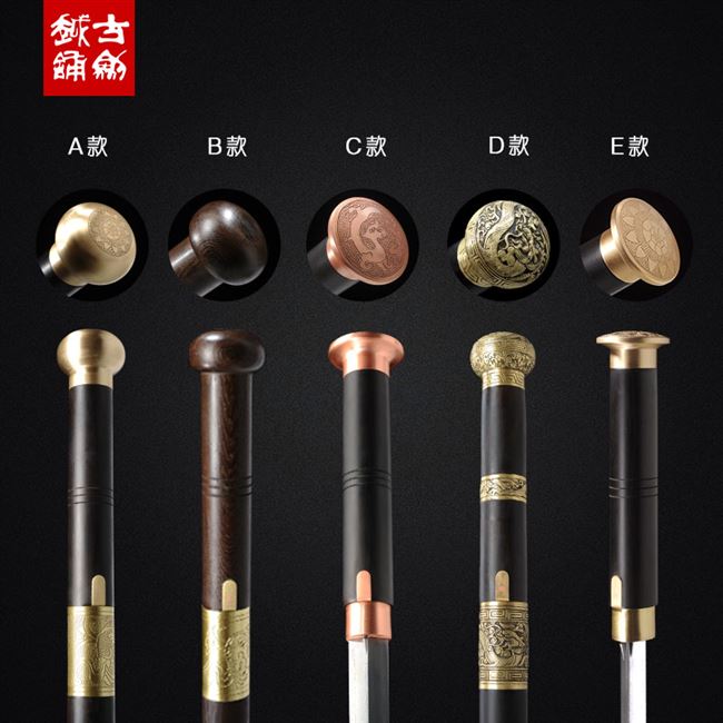 pure manual pattern steel stick guile longquan sword cane sword self-defense weapon long sword is not edged usually