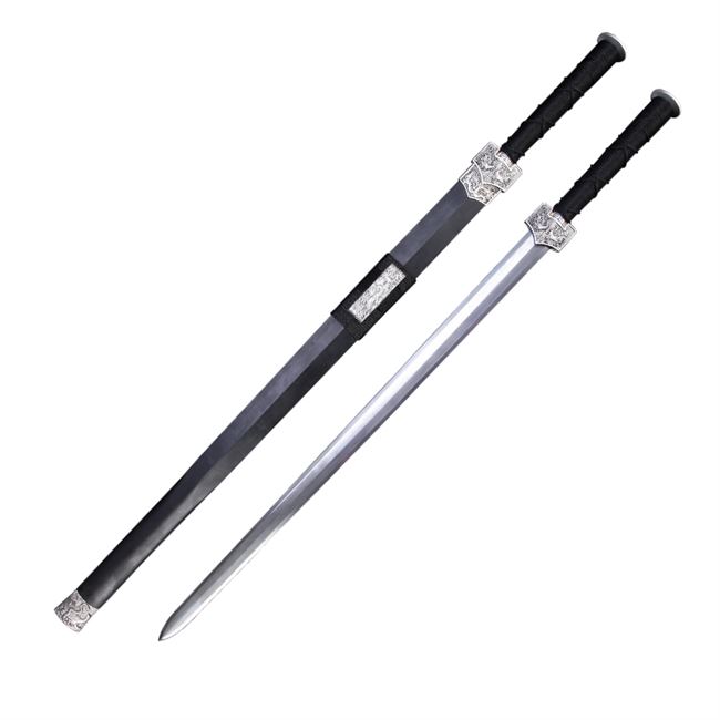 authentic longquan sword guile pattern steel town curtilage the sword sword qin jian tang han jian manganese steel hard sword is not edged usually