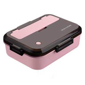 乐扣乐扣粉色lock长方形glass饭盒