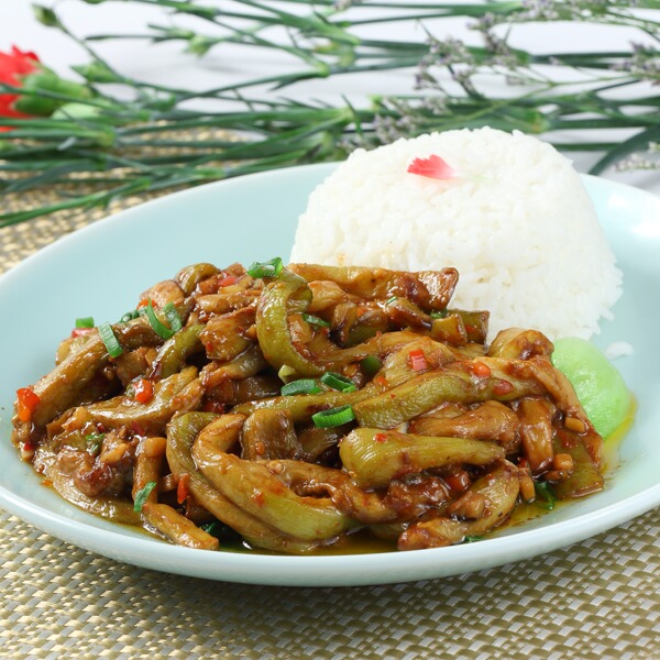 咸鱼茄子饭