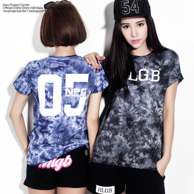 李晨nic潮牌 MLGB 2014 五周年单色扎染工艺