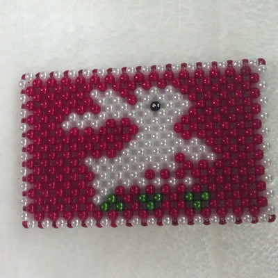 diy串珠亚克力纯手工 防珍珠 交通卡套万用卡套生肖兔子材料包