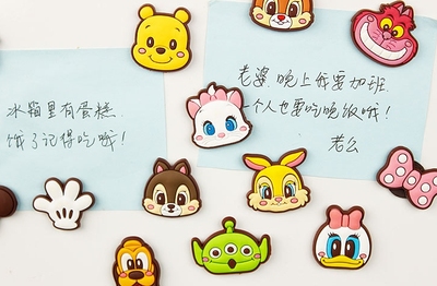 十个包邮 出口韩国创意卡通冰箱贴 软磁铁迪士尼系列米奇米妮160