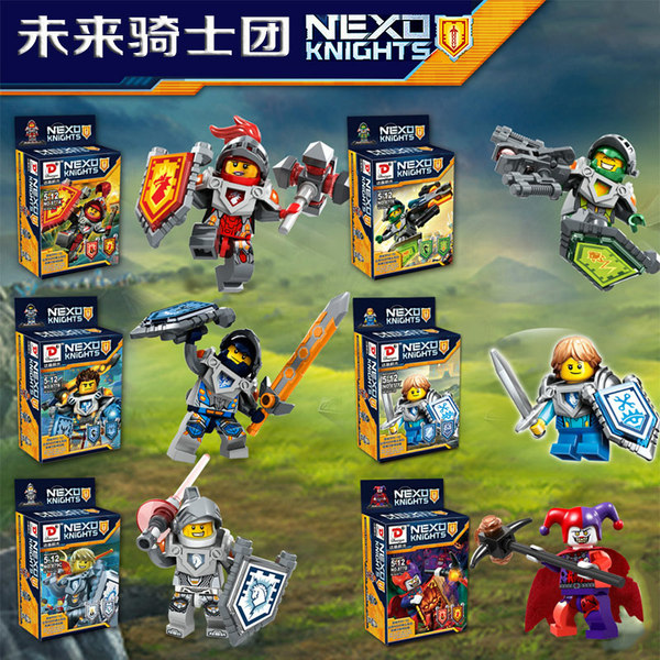 正品nexo knights未来骑士团 小丑人仔d牌达高877a-f启蒙积木玩具