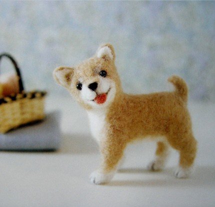 戳戳乐 羊毛毡 手工 小萌狗 摆件 材料包(可定制成品)